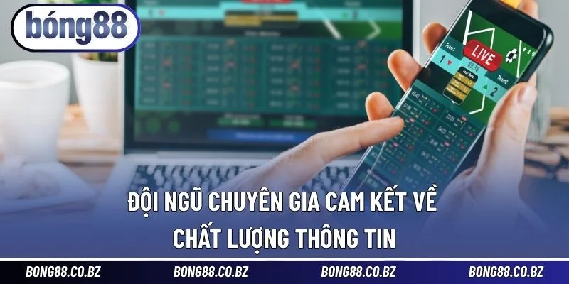 Đội ngũ chuyên gia cam kết về chất lượng thông tin