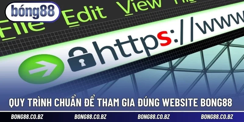 Quy trình chuẩn để tham gia đúng website BONG88